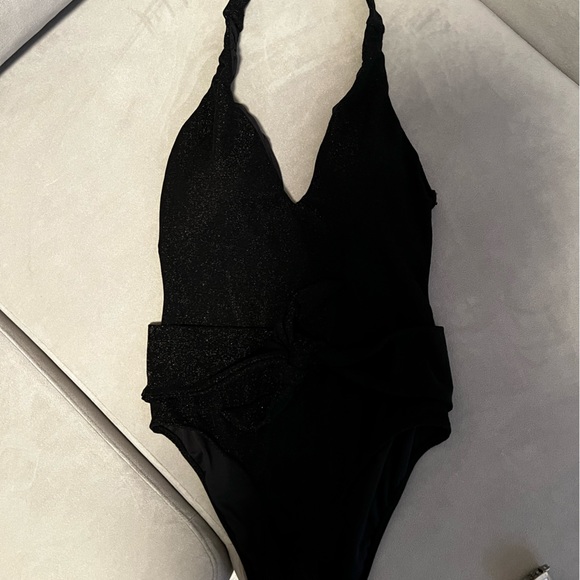 Woman’s Secret Black Glitter One Piece Swimsuit - Picture 2 of 8
